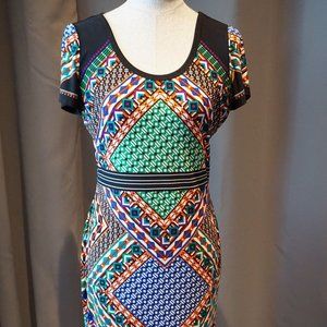 Calvin Klein Multi Color Dress Size 10